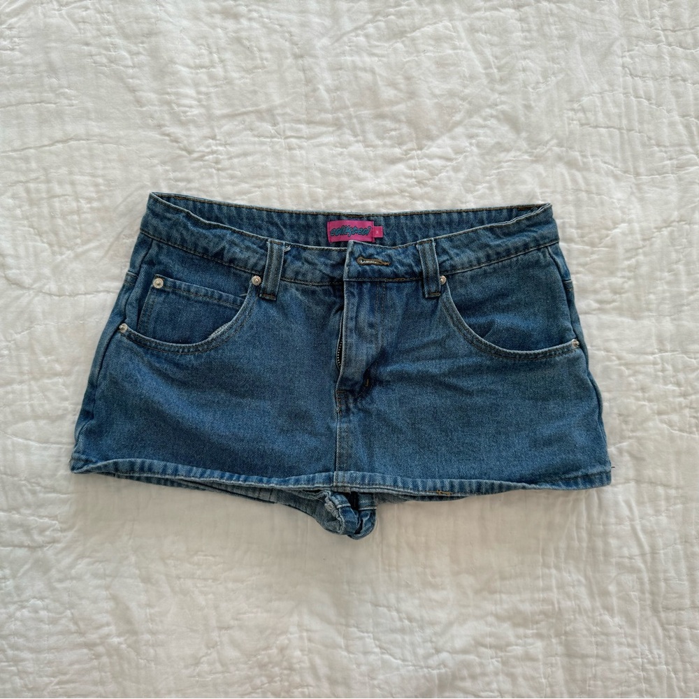 DENIM MINI SKORT